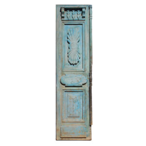 Antique 25″ French Colonial Door with Carved Panels