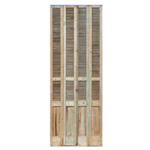 Set of Reclaimed 46″ Wood Shutters, Antique Shutters