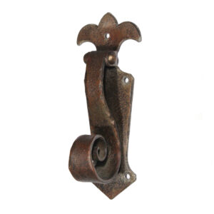 Antique Tudor Cast Iron Door Knocker, c. 1920s