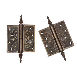 Pair of Decorative Antique 4.5″ Right Hand Lift-Off Hinges