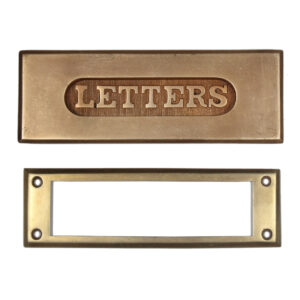 Antique Cast Bronze”LETTERS” Mail Slot Set