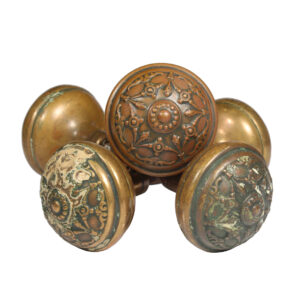 Matching Antique “Clifton” Doorknob Sets by Reading Hardware, c. 1895
