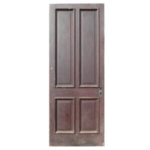 Reclaimed 34″ Solid Wood 4-Panel Door