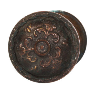 Antique Cast Bronze Doorknob Set by Taylor & Boggis, c. 1905