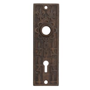 Antique “Fleur-De-Lis” Doorplates by Mallory Wheeler Co.