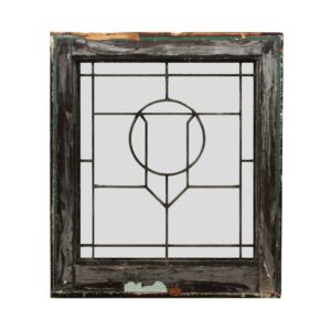 Antique Arts & Crafts American Leaded Glass Window