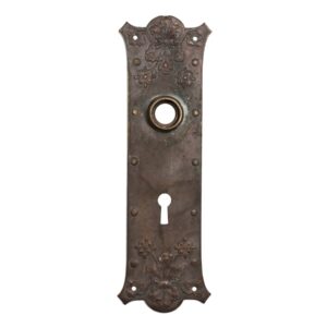 Salvaged Antique Bronze Doorplates, Faux Rivets
