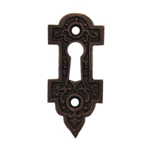 Antique Eastlake Keyhole Escutcheons, Late 19th Century