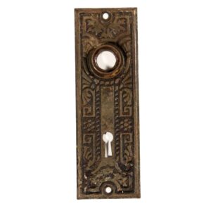 Antique Eastlake Door Plates with Striking Graphic Design