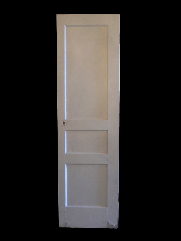 Antique Three-Panel Solid Wood Door