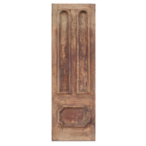 Antique 34” Door with Dual Arched Panels, c. 1870