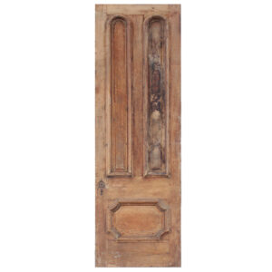 Reclaimed 33” Antique Door with Dual Arched Panels, c. 1870