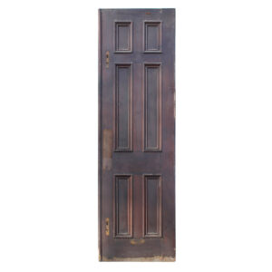 Antique 28” Reclaimed Solid Door with Raised Trim