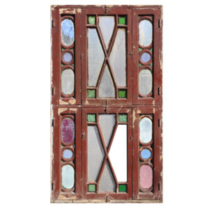 Large Antique Stained Glass Window, Late 1800s