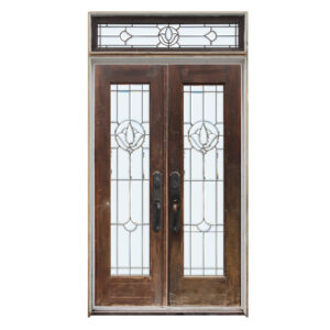 Antique Entry Set with Leaded & Beveled Glass, Early 1900’s