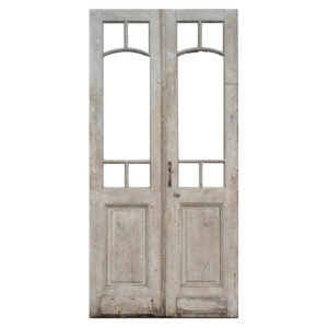 Pair of Salvaged 44″ Antique French Double Doors, Early 1900’s