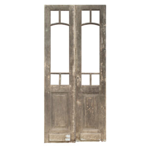 Salvaged Pair of 39″ Antique French Double Doors, Early 1900’s