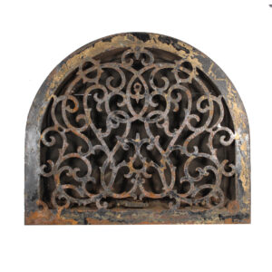 Antique Cast Iron Arched Wall Vent, Late 19th Century