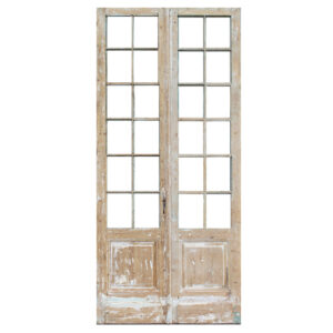 Antique Pair of Reclaimed 48″ French Double Doors