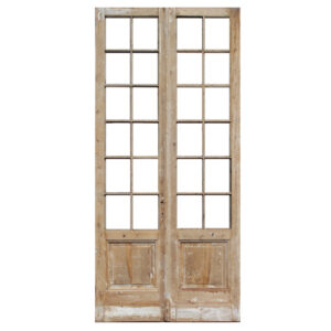 Pair of Salvaged 48″ French Double Doors, Early 1900’s