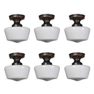 Antique Flush Mount Schoolhouse Lights