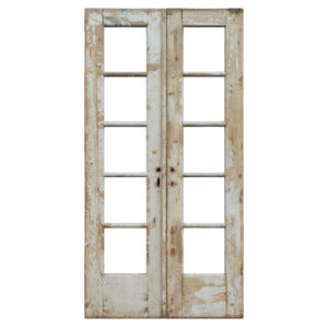 Reclaimed Pair of 44″ French Double Doors, Antique Doors