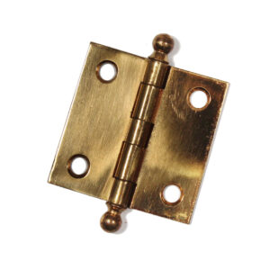 Antique New Old Stock Cabinet Hinges with Ball Finials