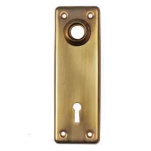 Matching Antique New Old Stock Brass Door Plates
