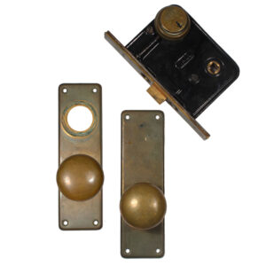 Matching Antique Bronze Door Hardware Sets by Yale