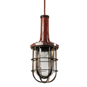 Antique Cage Pendant Light, McGill MFG Co.