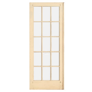 Salvaged 30″ Divided Light Oak Door, Early 1900’s