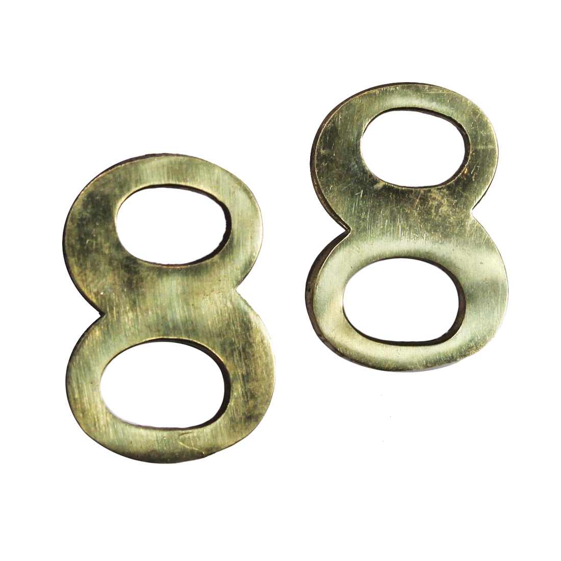 Antique New Old Stock Brass House Numbers, No.”8″