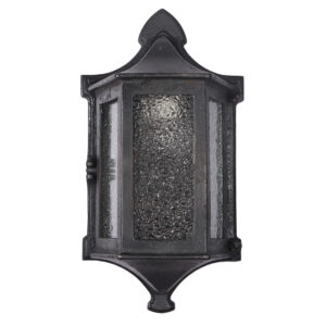 Antique Exterior Cast Iron Sconce with Glass