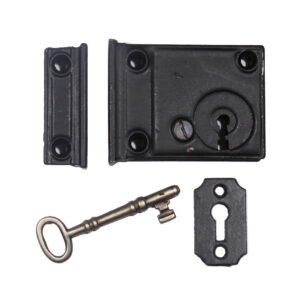 Matching Antique New Old Stock Rim Lock Sets with Keys by Norwalk