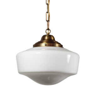 Brass Schoolhouse Pendant Light, Antique Lighting
