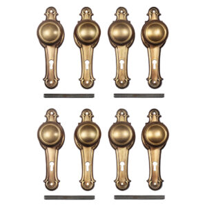 Antique Bronze “Cleo” Door Hardware Sets, Early 1900’s