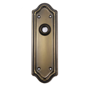 Antique “Arcola” Door Plates by Norwalk, New Old Stock