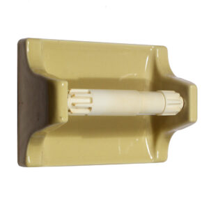 Antique Toilet Paper Holder, Yellow