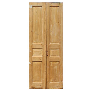 Pair of Salvaged 36″ Solid French Doors, Antique Doors