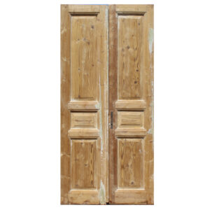 Reclaimed Pair of Antique 40″ Solid French Doors, Late 1800’s