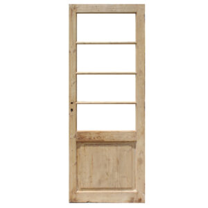 Reclaimed 31” Door with Divided Windows, Antique Doors