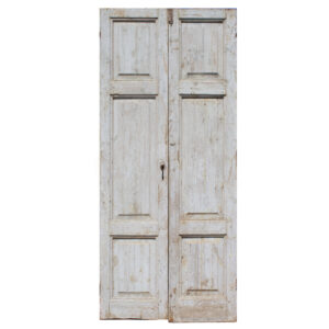 Salvaged Pair of 44″ Solid French Doors, c. 1880