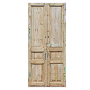 Pair of Antique 41″ Solid French Doors, Late 19th Century