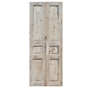 Pair of Reclaimed 36″ Solid French Doors, Antique Doors