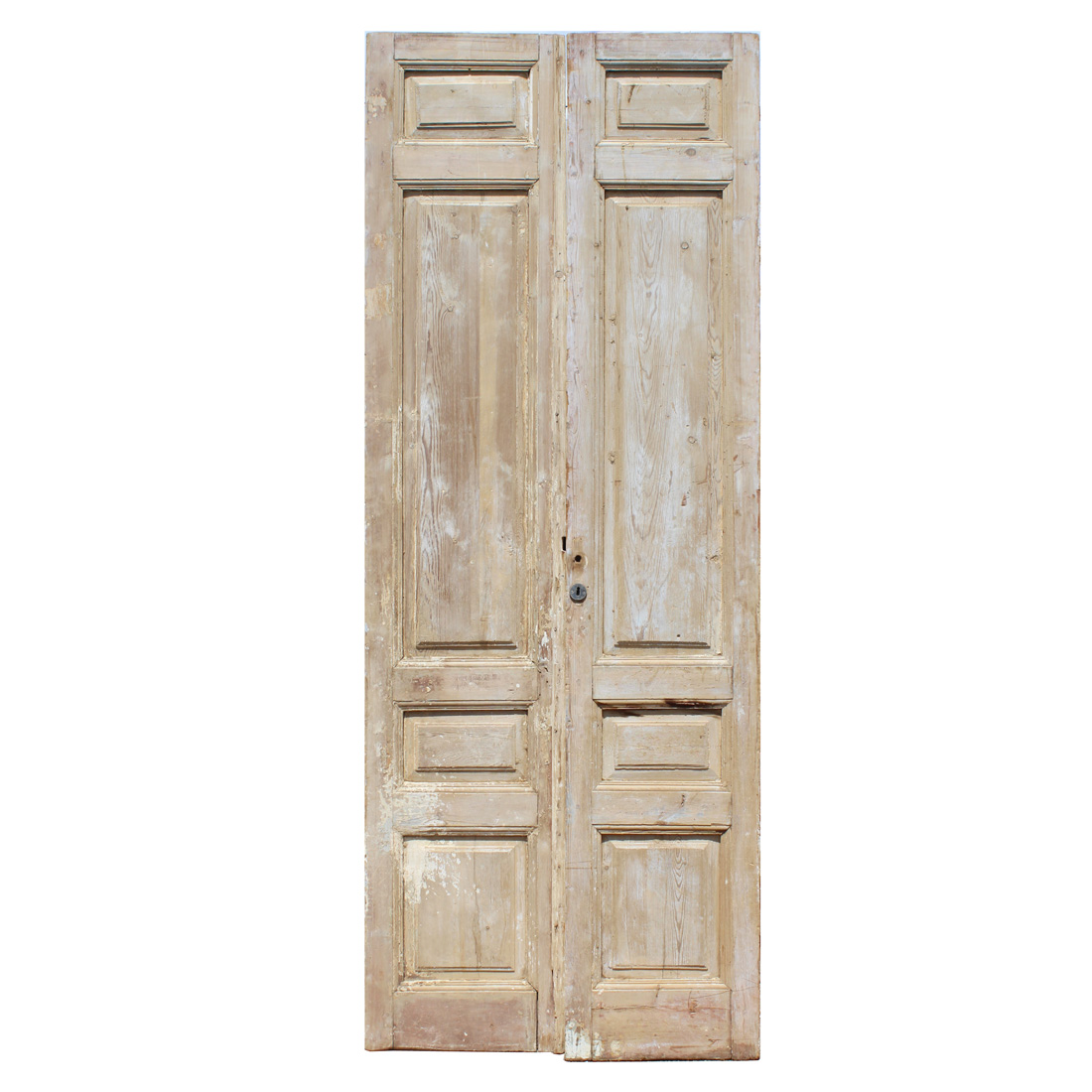 Pair of Salvaged Antique 42″ Solid French Doors, Antique Doors