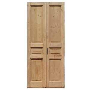 Pair of Salvaged 43″ Solid French Doors, Antique Doors