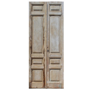 Reclaimed Pair of 42″ Solid French Doors, c. 1880
