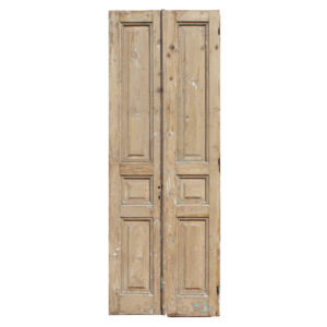 Pair of Salvaged 32″ Solid French Doors, Antique Doors