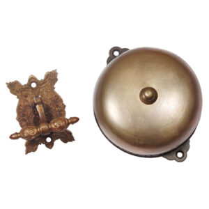 Antique Mechanical Doorbell with Decorative Lever, Late 1800’s