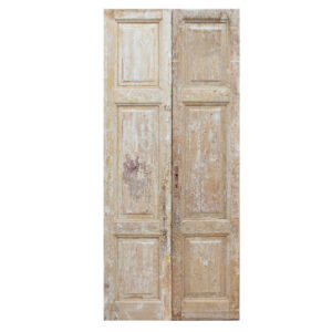 Pair of Antique 42″ Solid French Doors, Late 1800’s